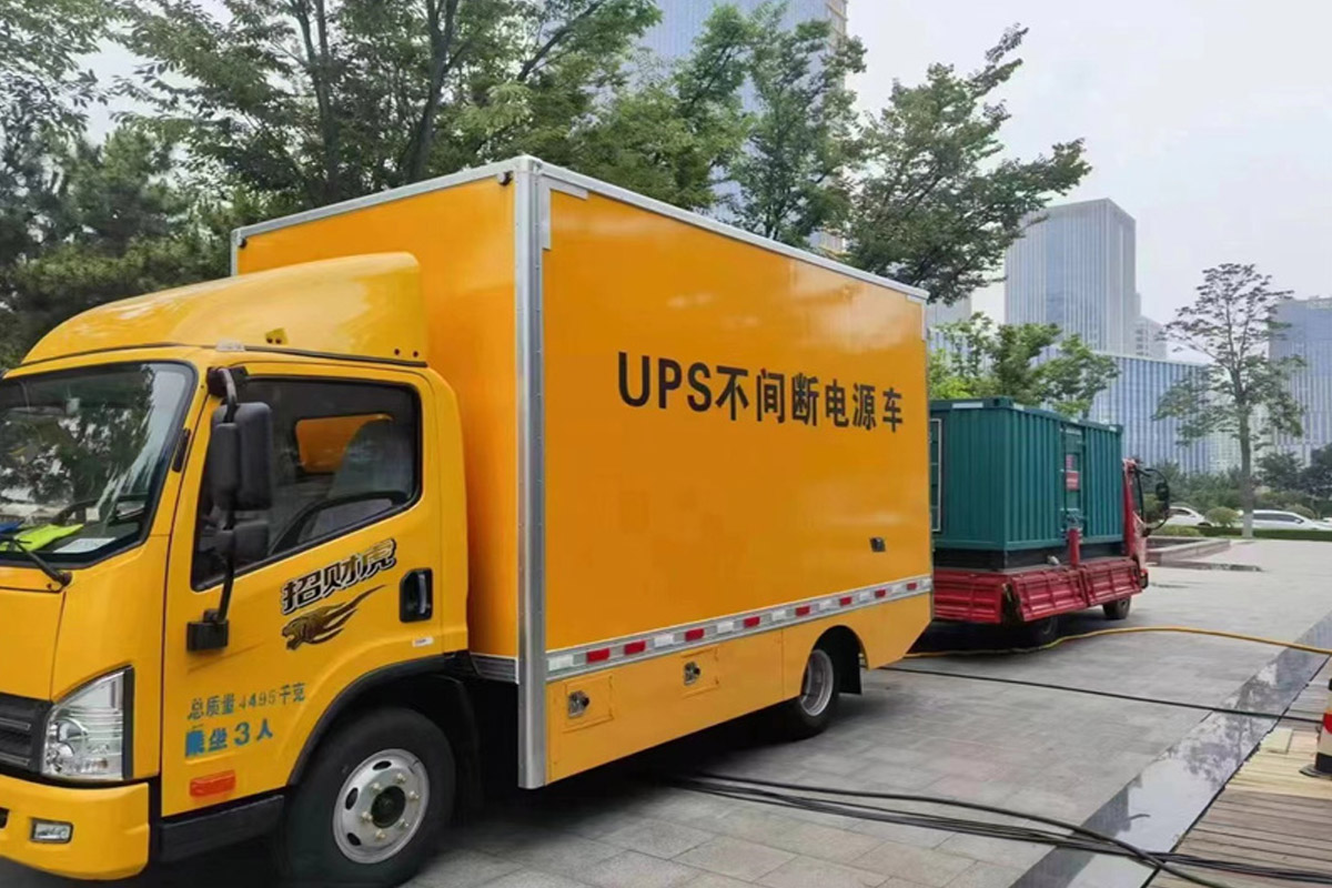 柯坪发电机租赁施工现场