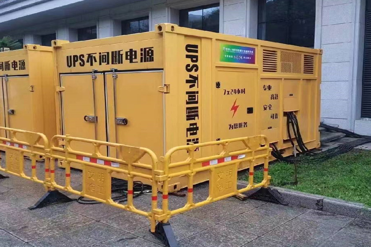 柯坪发电机租赁施工现场