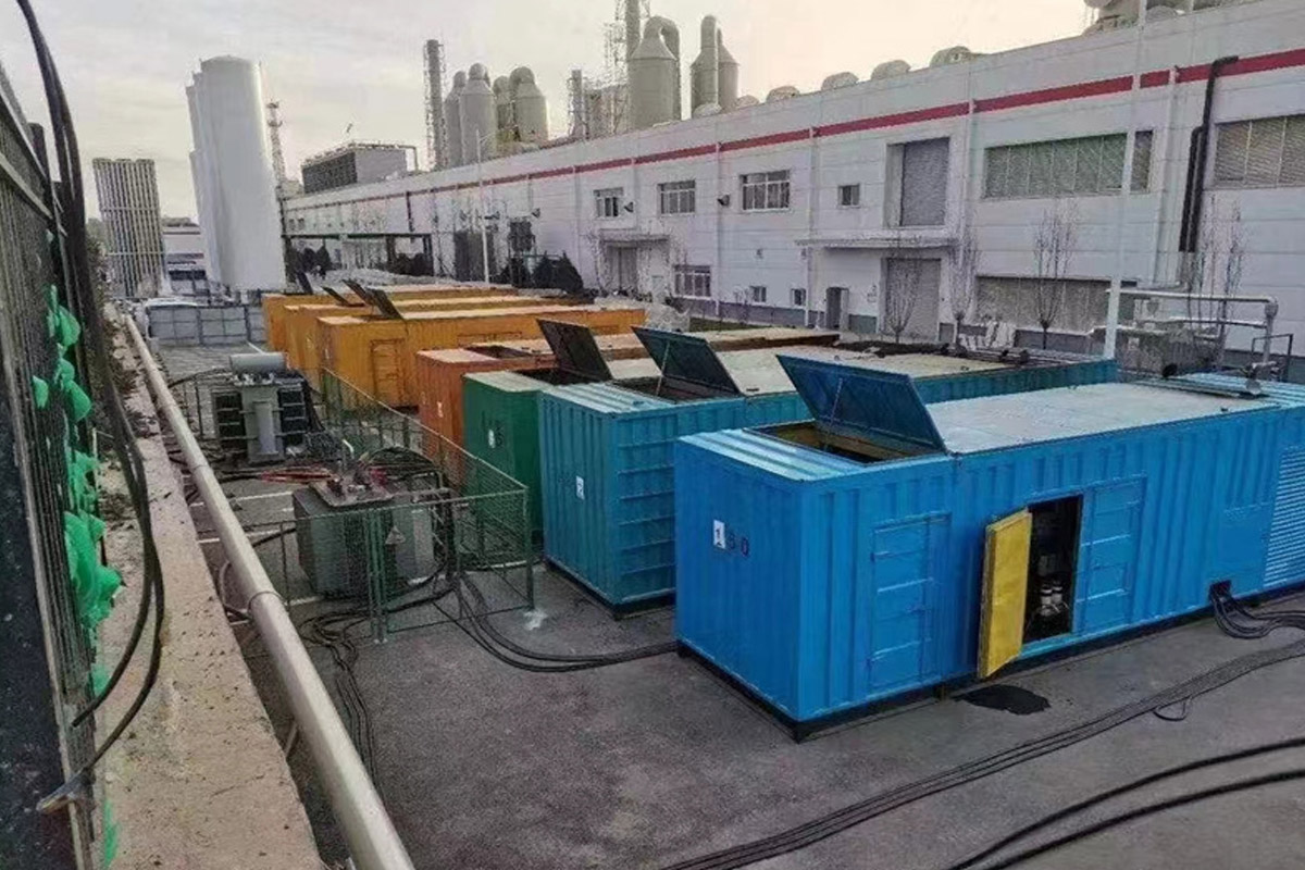 柯坪发电机租赁施工现场